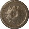 Ekena Millwork Richmond Ceiling Medallion (Fits Canopies up to 2 5/8"), Hand-Painted Warm Silver, 18"OD x 1 3/8"P CM18RIWSS - alternate 1